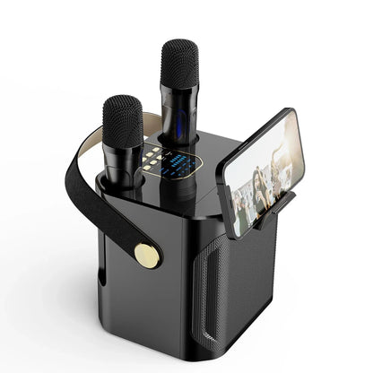 Compact Wireless Karaoke Speaker – 360° Portable Sound