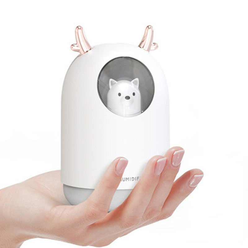 Compact Cool Mist Humidifier with Color LED Light - Luxicro
