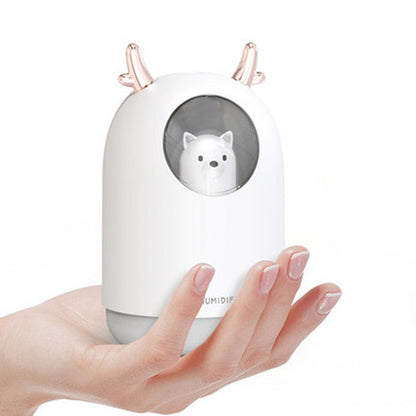 Compact Cool Mist Humidifier with Color LED Light - Luxicro