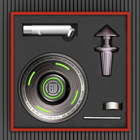 Bright Metal Gyro with Removable Bearings for Fun - Luxicro