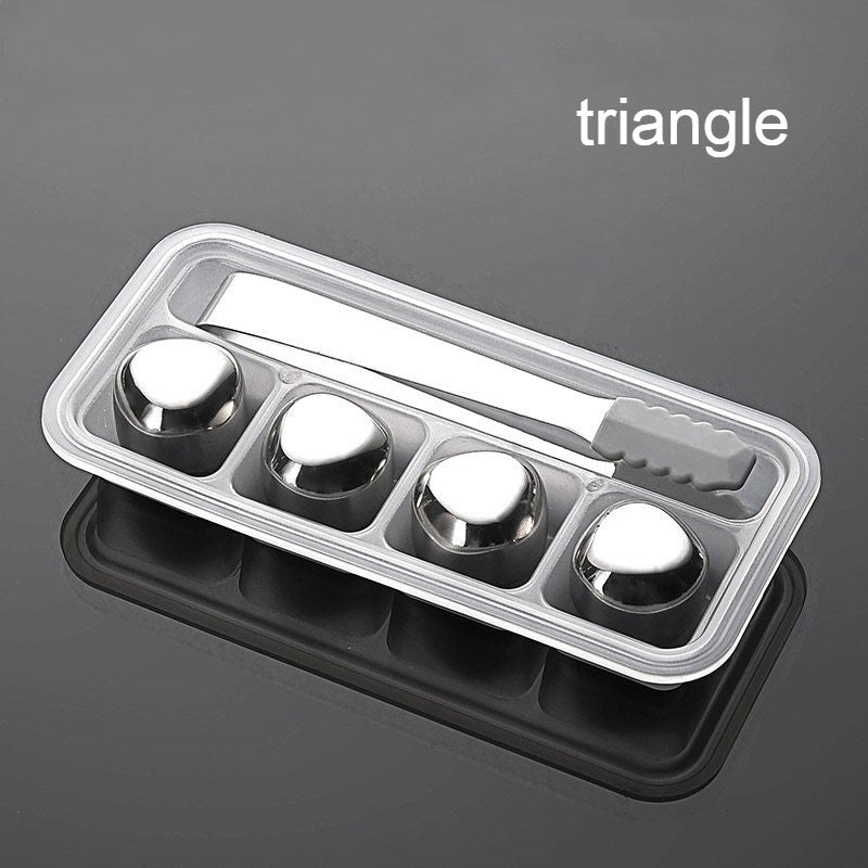 Durable Stainless Steel Ice Cubes Set with Clamp