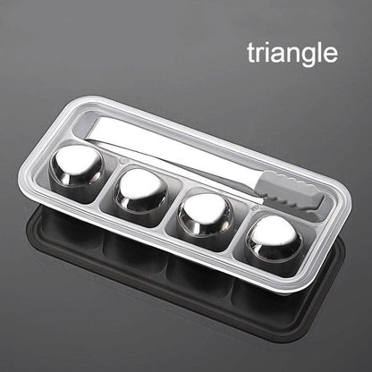 Durable Stainless Steel Ice Cubes Set with Clamp