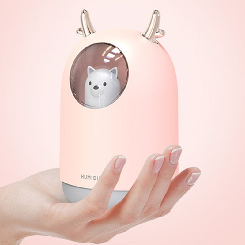 Compact Cool Mist Humidifier with Color LED Light