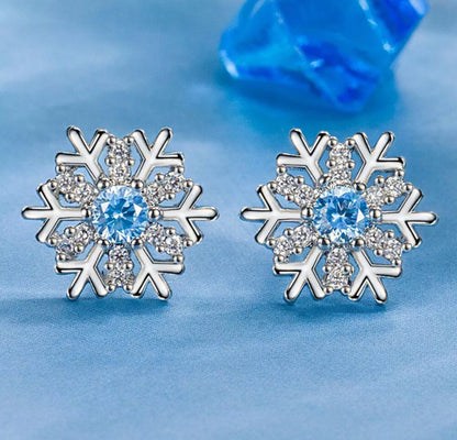 Sparkling Ice Crystal Drop Earrings - Luxicro