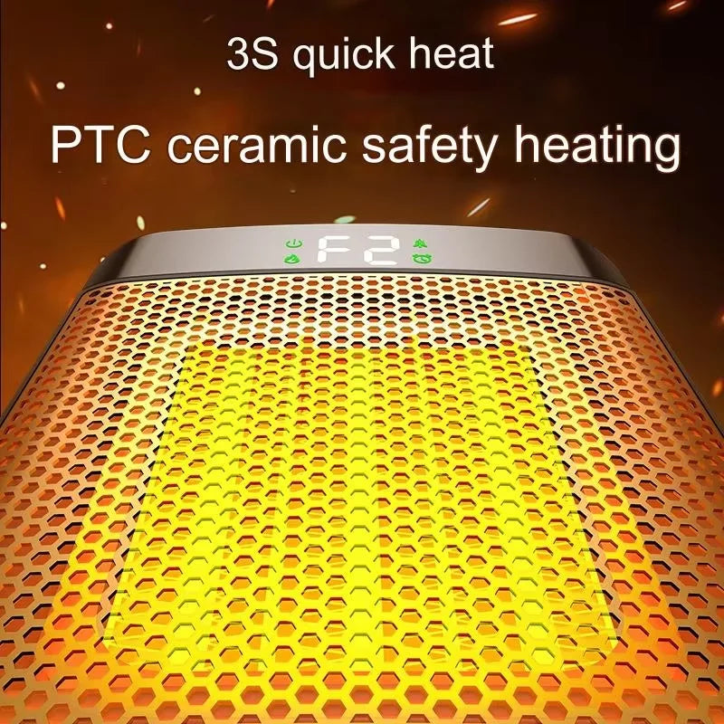 Portable 1500W Digital Space Heater with Quiet Fan
