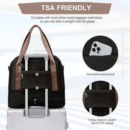 Compact Easy Rolling Luggage Bag