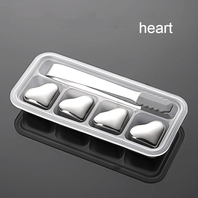 Durable Stainless Steel Ice Cubes Set with Clamp