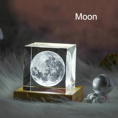 Vibrant LED Lighted Glass Decoration Box