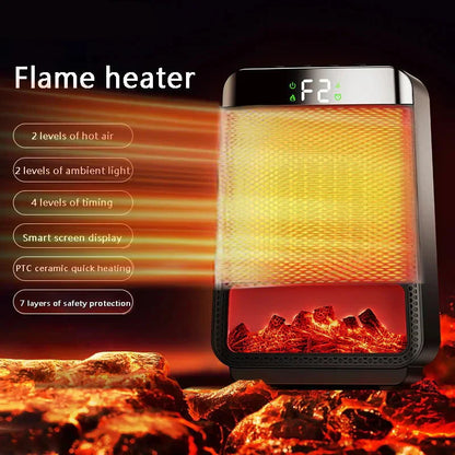 Portable 1500W Digital Space Heater with Quiet Fan - Luxicro