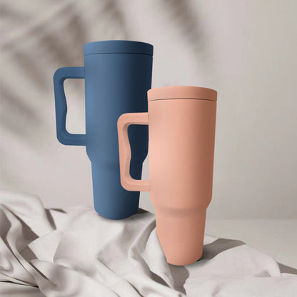 Stylish Insulated Metal Water Bottle with Lid and Strap