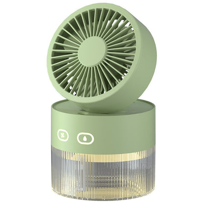 Mini Personal USB Table Fan with Lamp - Luxicro