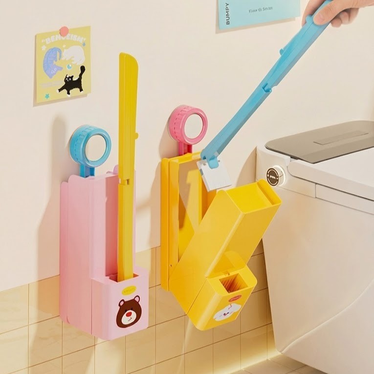 Hygienic Bathroom Wall Mount Toilet Brush - Luxicro