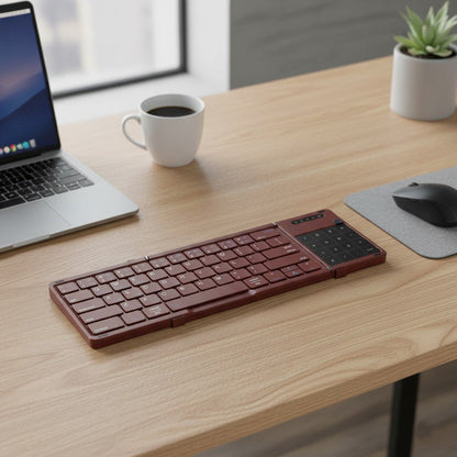 Compact Foldable Wireless Bluetooth Keyboard