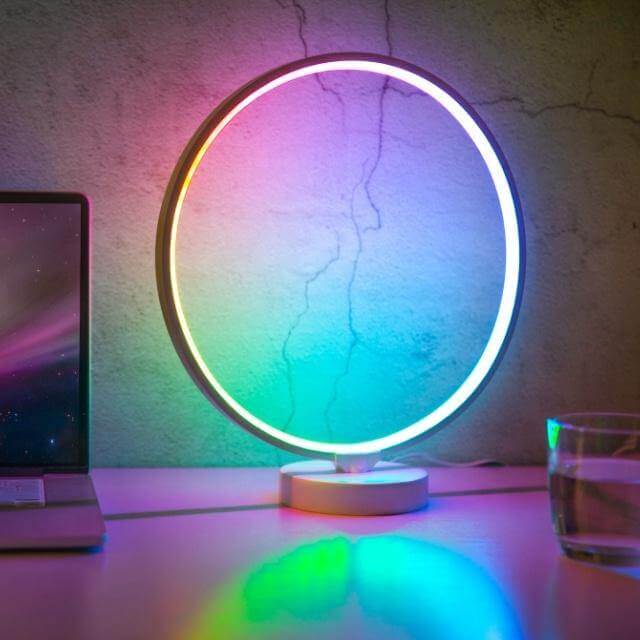 Modern Circular LED Table Lamp - Luxicro
