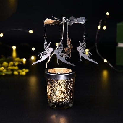 Spinning Bronze Candle Holders