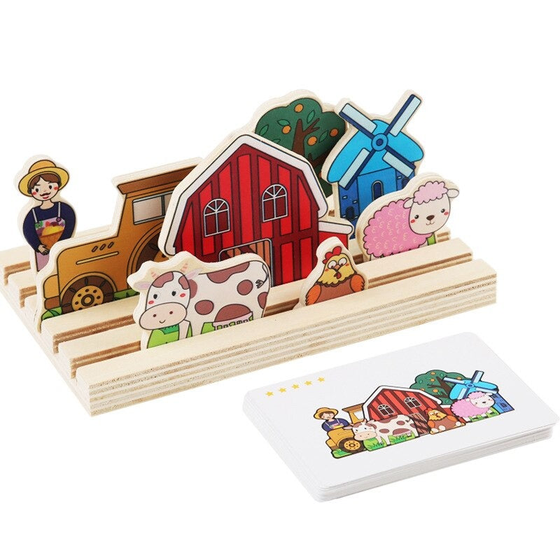 Challenging Wooden Brain Teaser Toy - Luxicro
