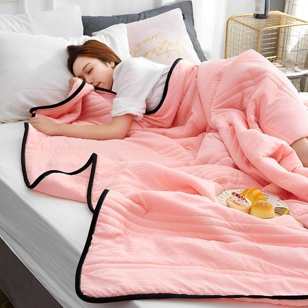 Lightweight Summer Blanket – Cool Breathable Throw