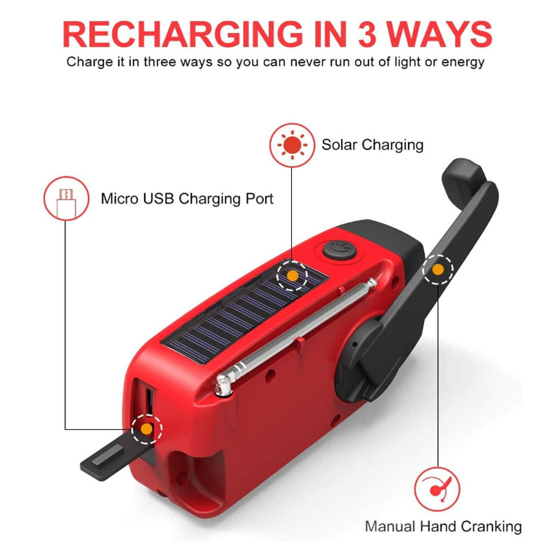 Compact Multi-Function LED Radio Power Charger