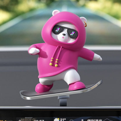 Colorful Teddy Bear Car Accent