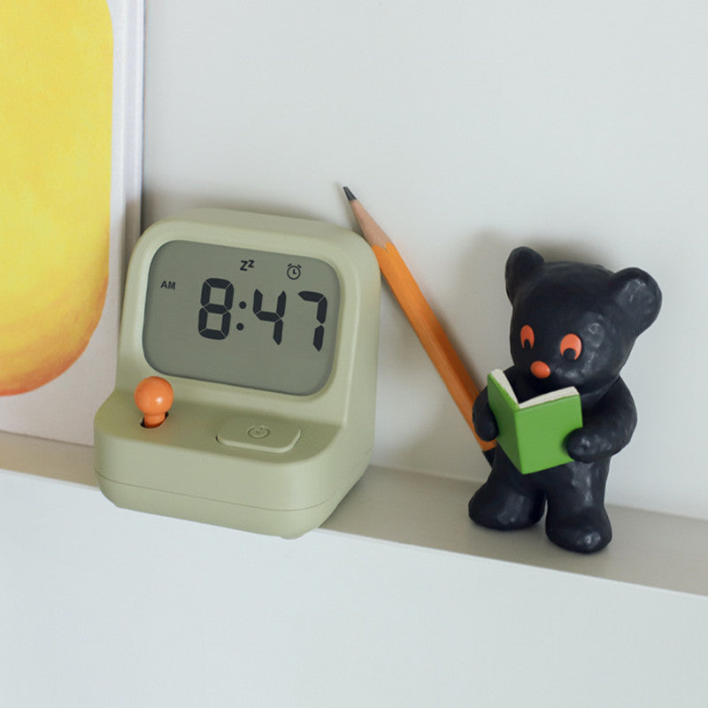 Classic Video Game System With Clock