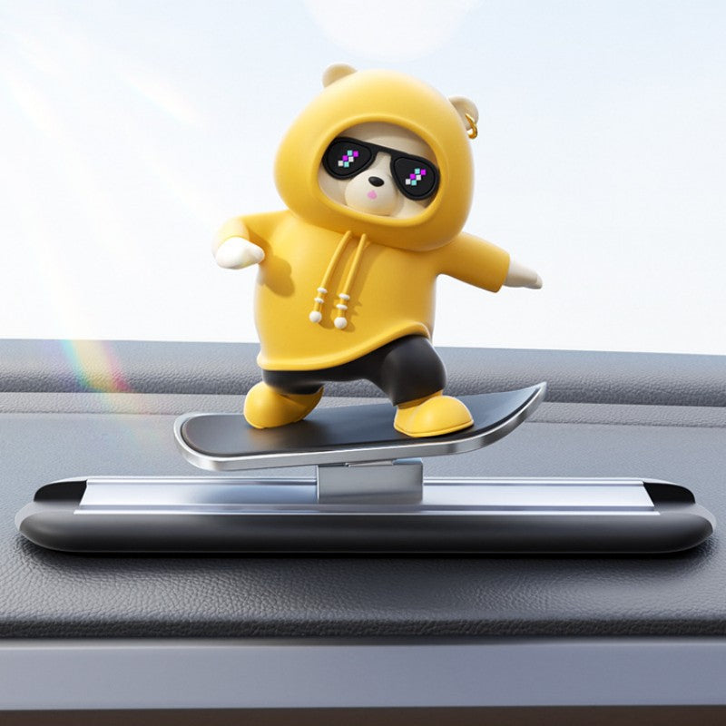 Colorful Teddy Bear Car Accent