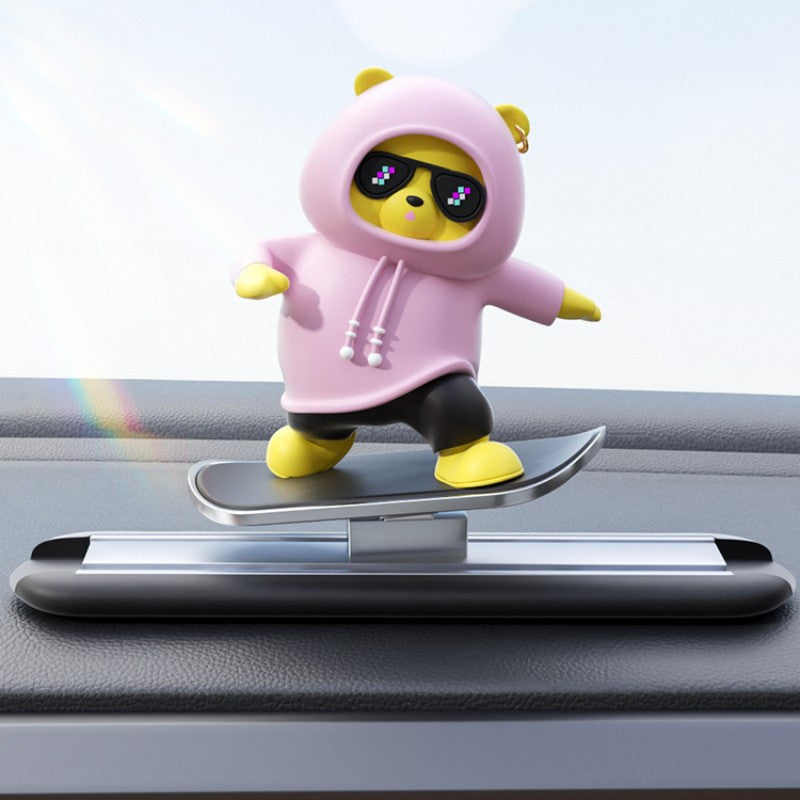 Colorful Teddy Bear Car Accent
