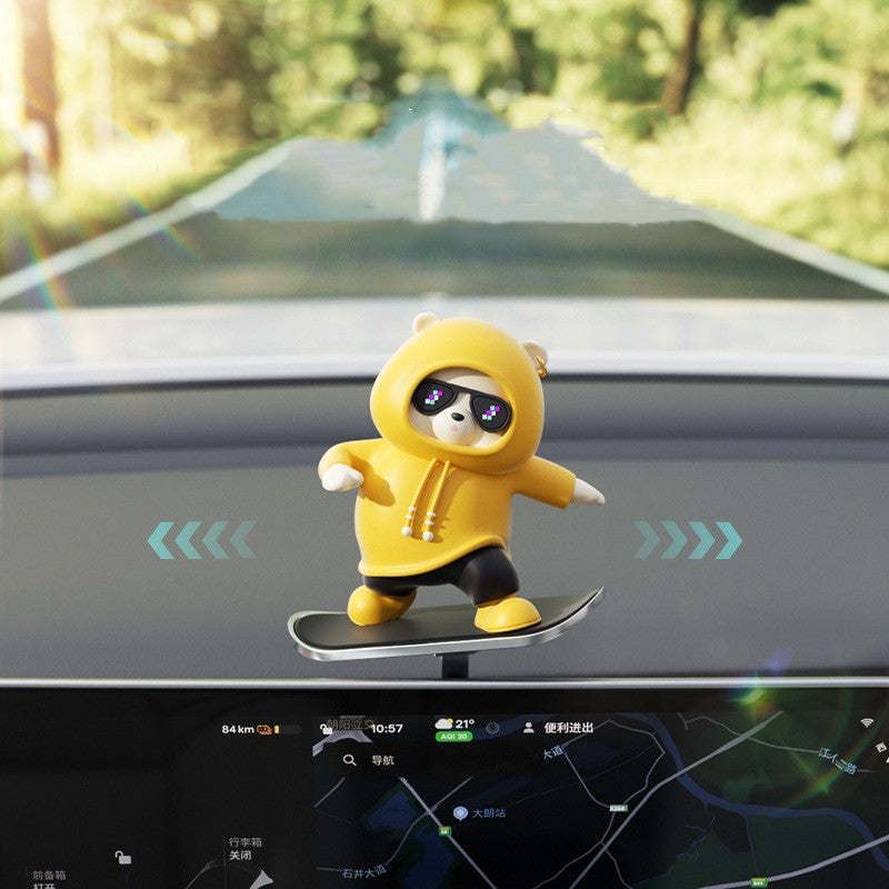 Colorful Teddy Bear Car Accent - Luxicro