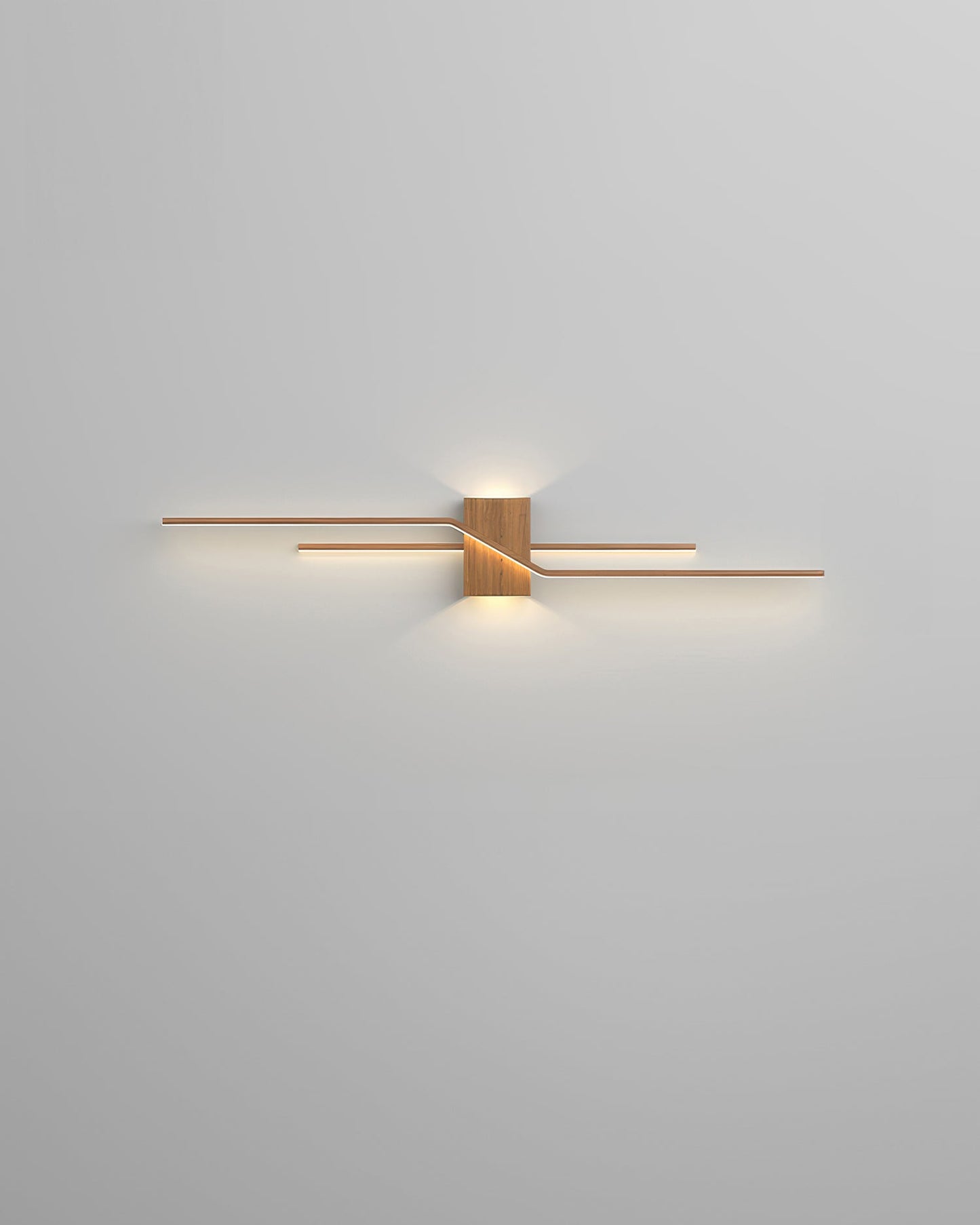 Natural Wooden Slim LED Wall Lamp for Home Decor - Luxicro