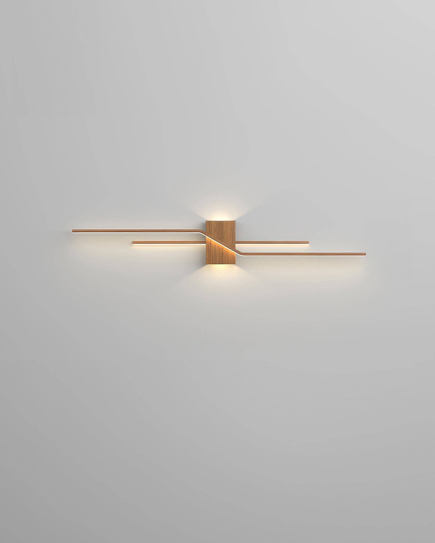 Natural Wooden Slim LED Wall Lamp for Home Decor - Luxicro