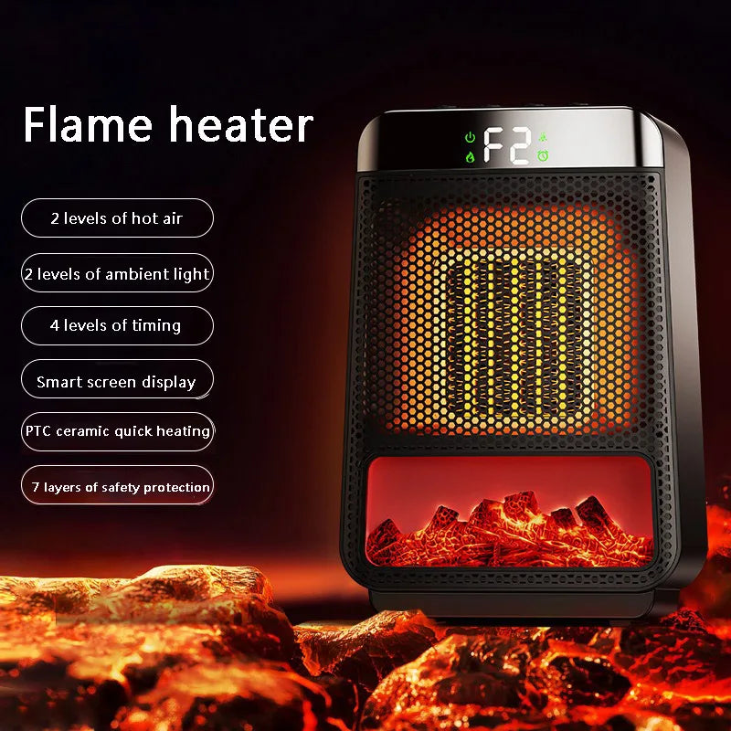 Portable 1500W Digital Space Heater with Quiet Fan