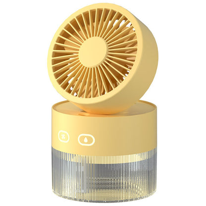 Mini Personal USB Table Fan with Lamp