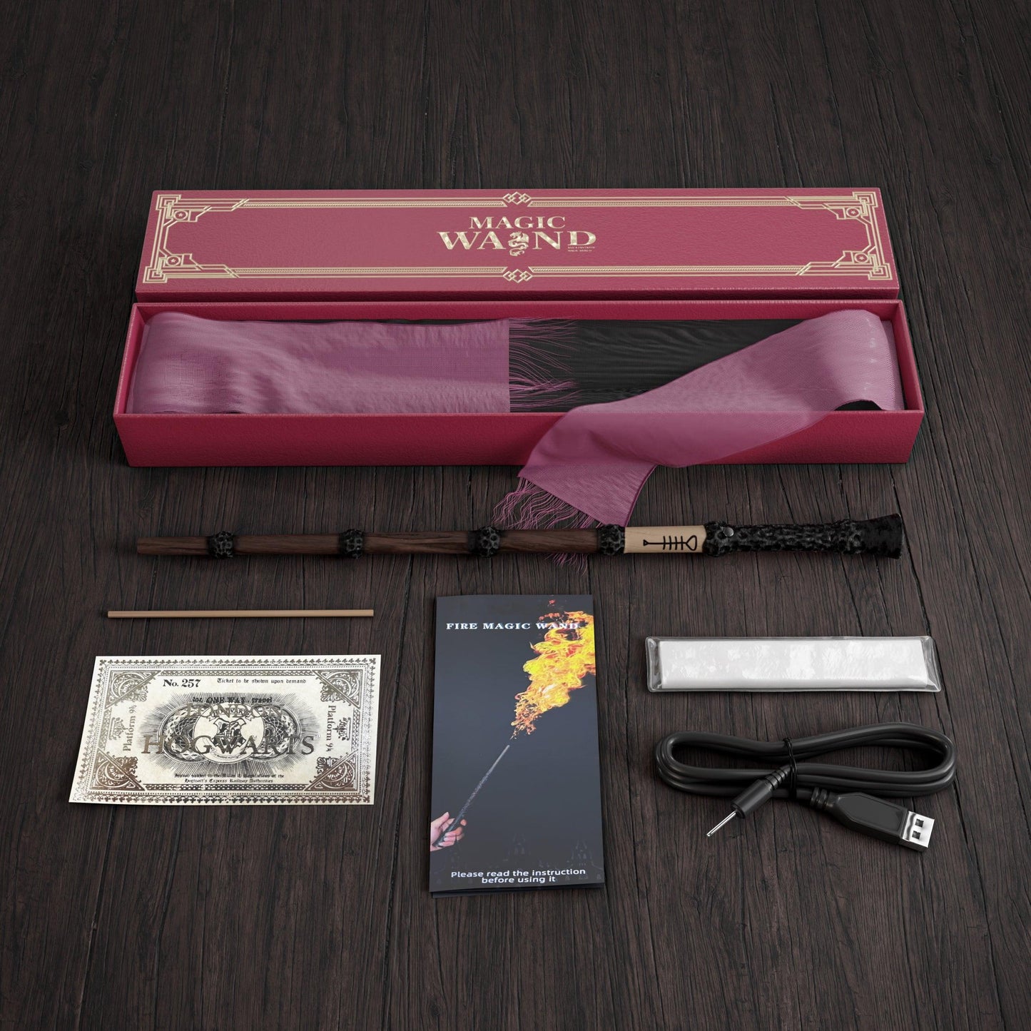 Authentic Harry Fire Magic Wand Toy