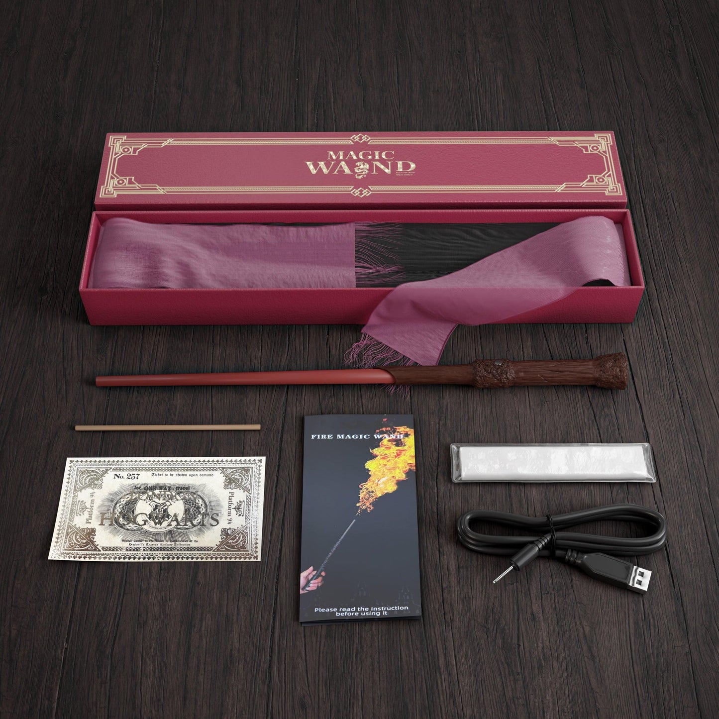 Authentic Magic Wand with LED Lights - Luxicro