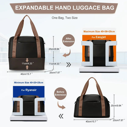 Compact Easy Rolling Luggage Bag