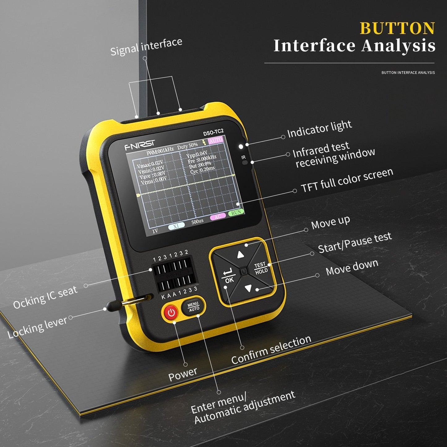 Accurate 2-in-1 Digital Multimeter Tester