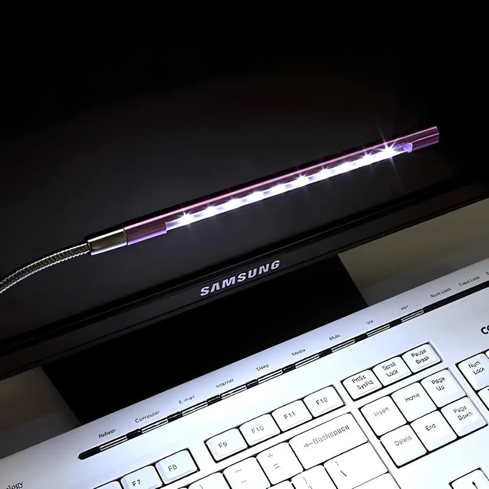 Slim Portable LED Keyboard Light with Flexible Arm - Luxicro