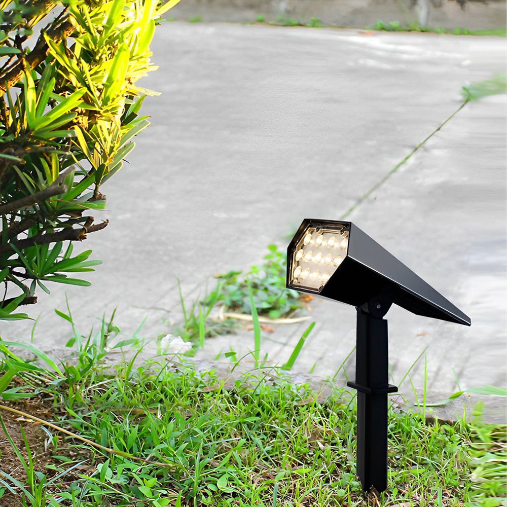 Bright Outdoor Solar Spotlight with Color Changing LEDs - Luxicro