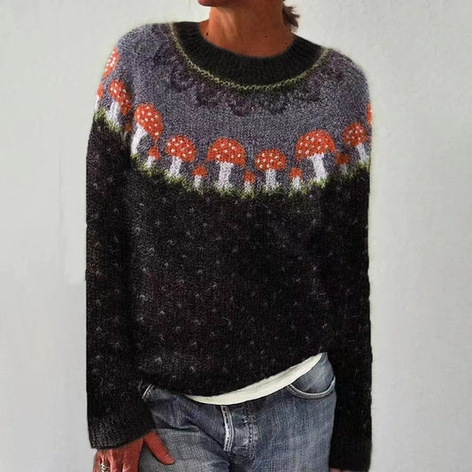 Cozy Fair Isle Knit Sweater - Luxicro