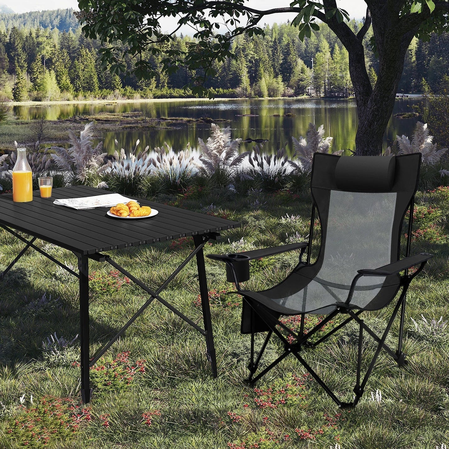 Comfortable Folding Recliner Chair with Footrest