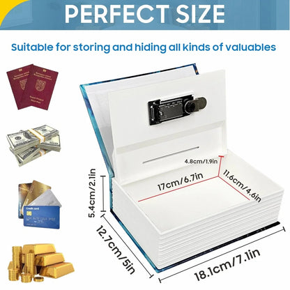 Hidden Safe Book Box with Lock