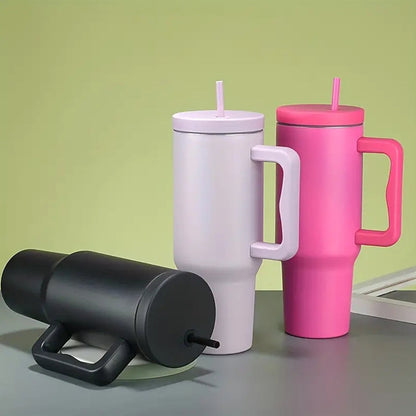 Stylish Insulated Metal Water Bottle with Lid and Strap