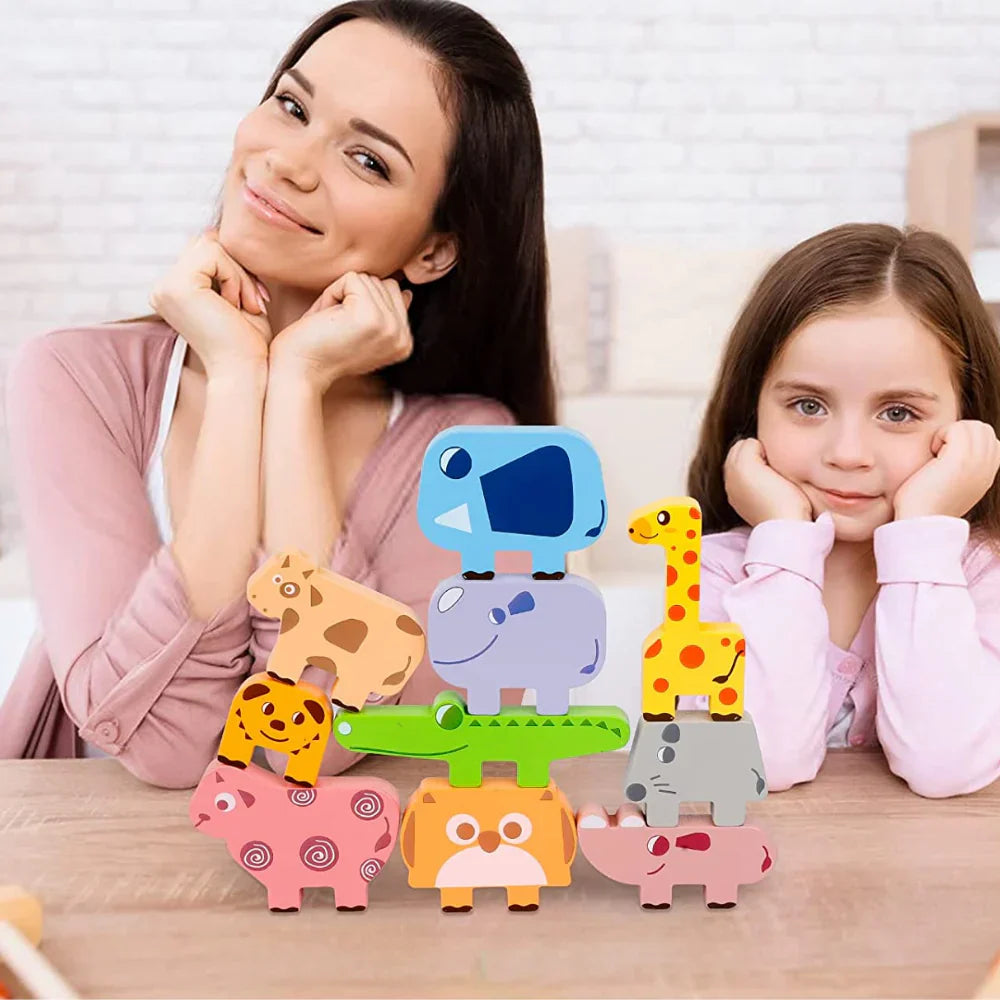Fun Animal Wooden Balance Toy - Luxicro