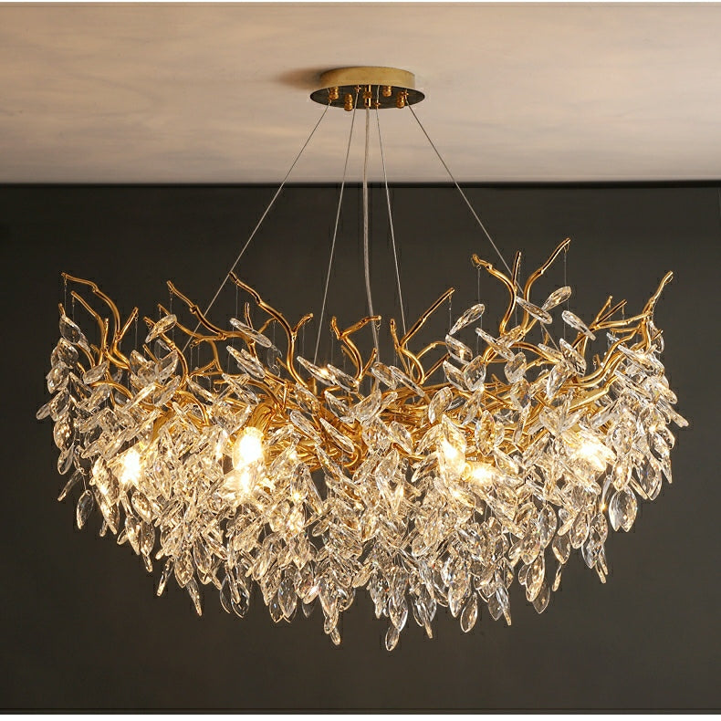 Luxury Crystal Drop Chandelier For Modern Homes