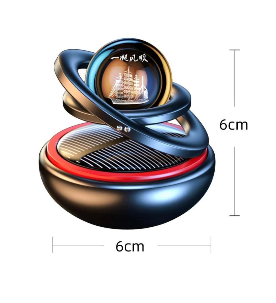 Premium Solar Car Air Freshener with 360° Scent
