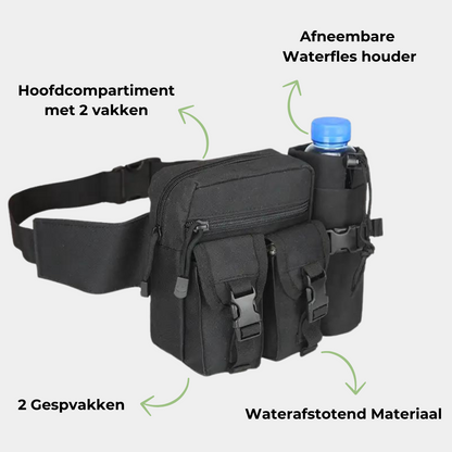 Practical Waterproof Waist Pack With Water Bottle Pocket