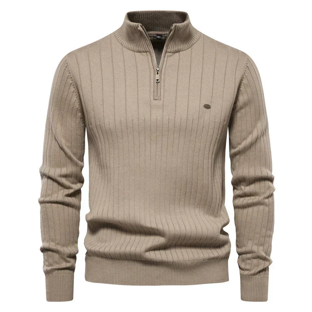 Classic Fit Men's Quarter Zip Sweater