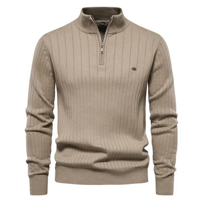 Classic Fit Men's Quarter Zip Sweater