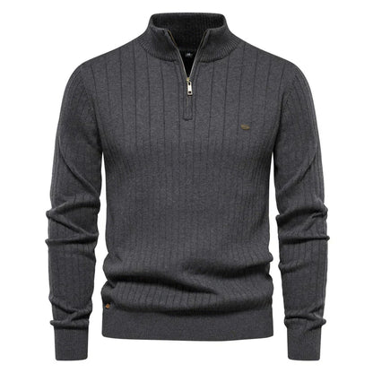 Classic Fit Men's Quarter Zip Sweater