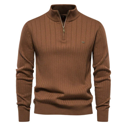 Classic Fit Men's Quarter Zip Sweater