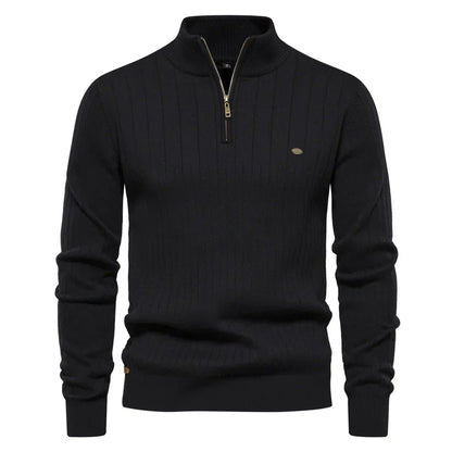 Classic Fit Men's Quarter Zip Sweater